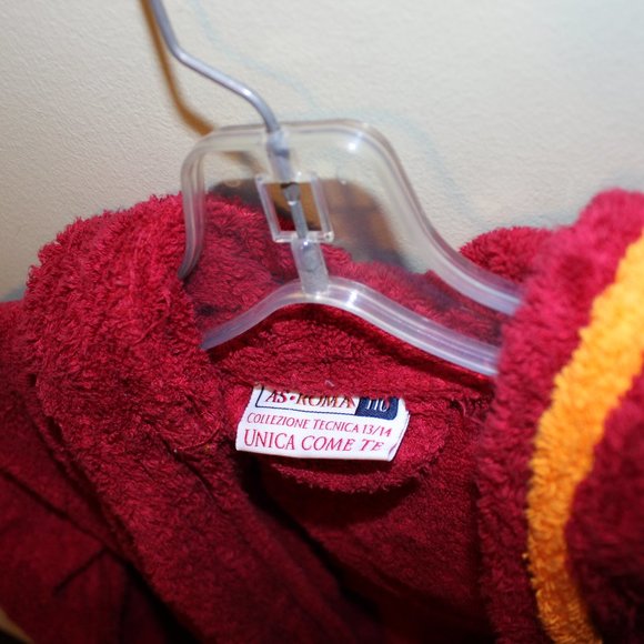 FREE*❤️official AS Roma bath robe kids size XXS 110cm/6years old soccer football - Picture 2 of 5
